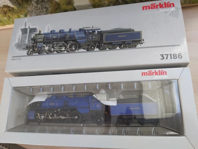 MÄRKLIN H0 37186: Dampflok Reihe S 3/6 der K.Bay.Sts.B. - Digital - Top ...