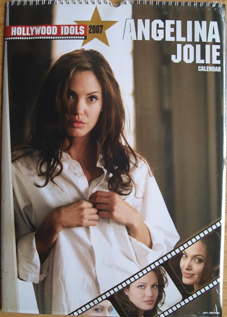 CALENDRIER ANGELINA JOLIE 2007 fixation en spirale 30 x 42 cm 12