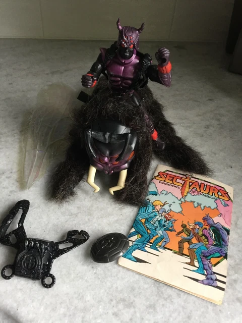 Ancienne figurine Sectaurs Coleco General Spidrax Spiderflyer