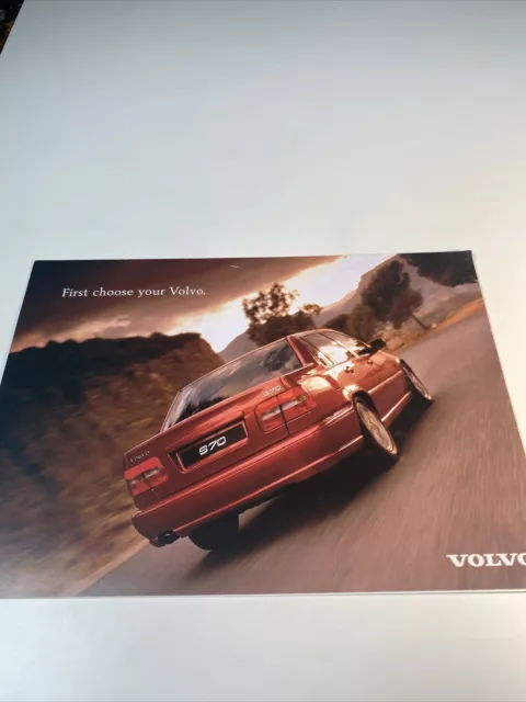 Volvo Finance Car Sales Brochure Uk Market c1997/1998 S40 S70 Saloon FREE POST