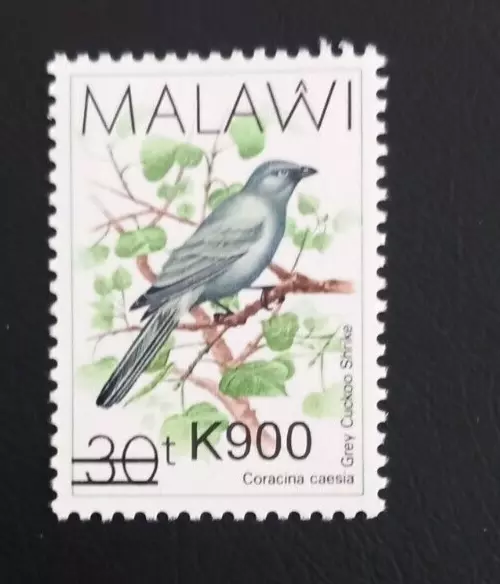 Malawi 2017 30T/K900 Error Wrong O/Print Should Be K600 Unmounted Mint Lot 125