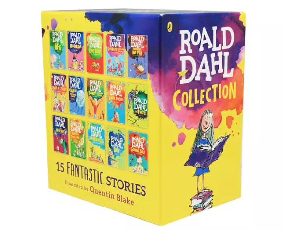 Roald Dahl Collection 15-Book Box Set Classic Fantastic Stories Paperback Kids