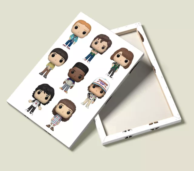 Funko Pop Canvas Poster!  Stranger Things Season 4 Set of 8 in one canvas 2