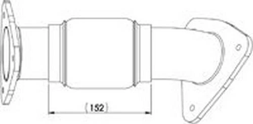 DINEX Tuyau d'échappement 29299 pour IVECO pour DAILY V Pritsche/Fahrgestell