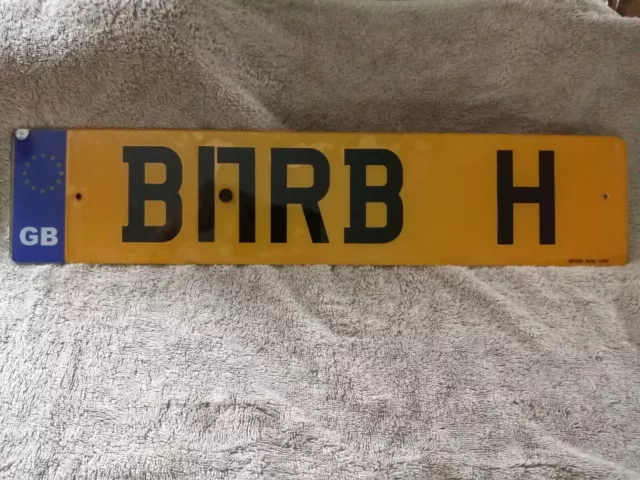 Cherished number plates