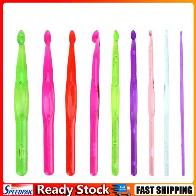9pcs Sewing Needles Kit DIY Craft ABS Handmade for Arthritic Hands Knitting Tool