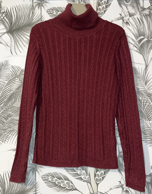 Girls Age 6-7 Years - Next Long Sleeved Polo Neck Ribbed Top