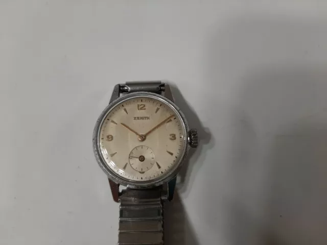 Zenith orologio vintage donna meccanico carica manuale cassa cromata 25 mm