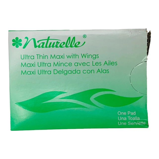 200/CS Naturelle #4 Ultra Thin Maxi Pads w/wings for Vending Machine Damaged Box