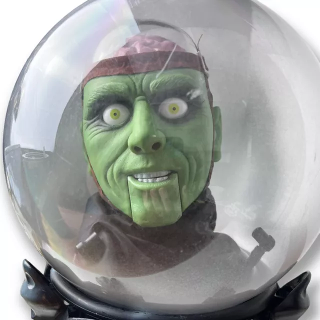 Gemmy 13” Vtg Halloween Talking Frankenstein’s Monster Spirit Ball w/ Base VIDEO