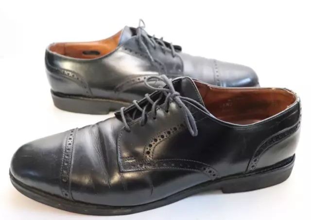 Allen Edmonds Benton Cap Toe Leather Oxford Size 11.5 D Black Dress Shoes