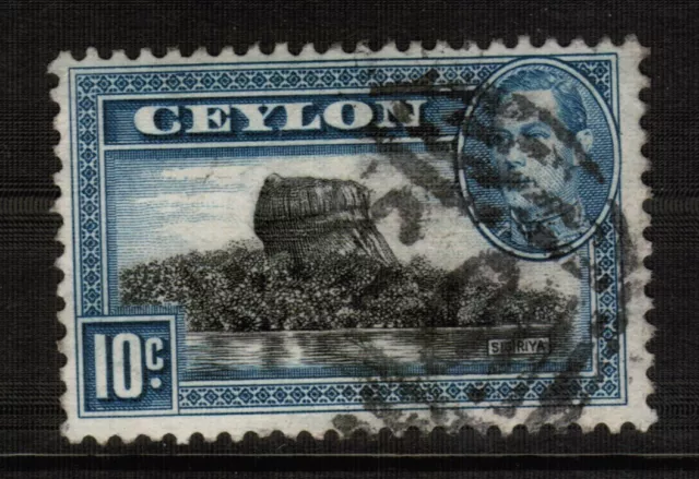 Ceylon Sri Lanka KGVI 1938 SG389 10c Usato