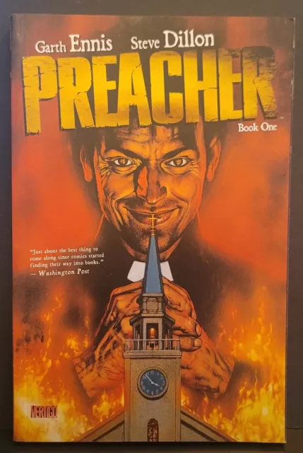 Preacher: Book One TPB Vertigo Comics Graphic Novel Garth Ennis/Steve Dillon