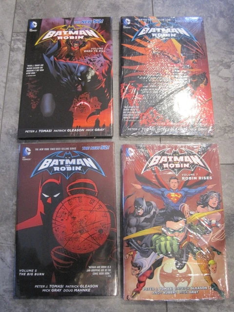DC Batman and Robin New 52 vol. 1 4 5 7 Lot of 4 Books Hardcover HC Sealed (3)
