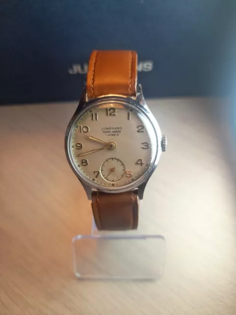 Vintage Junghans Militär Ancre Rubis 7 Jewels TOP ZUSTAND Sehr Seltene Uhr