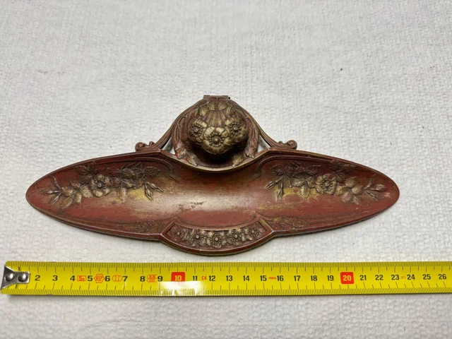 Encrier / Plumier Chromé Art Déco – Tour Eiffel – Orfèvrerie Française – Rare