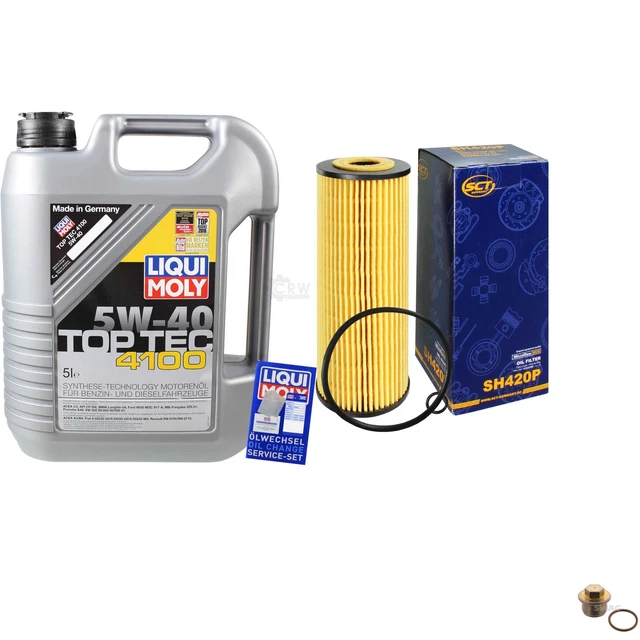Sct Germania Filtro Olio 5 L Liqui Moly 3701 Top Tec 4100 5W-40 per VW Lt