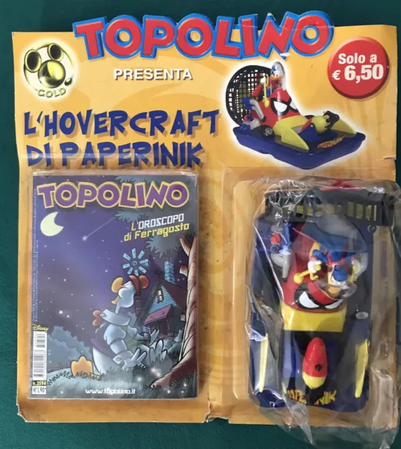Disney Topolino n° 2594 + Gadget L'Hovercraft di Paperinik Blisterato