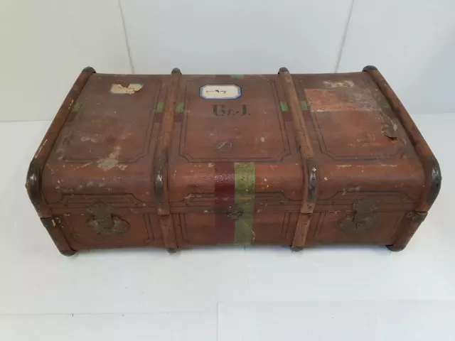 LARGE TRUNK 90CM x 54CM CAR 1920 1930 VINTAGE 20S 30S 1920S 1930S 2