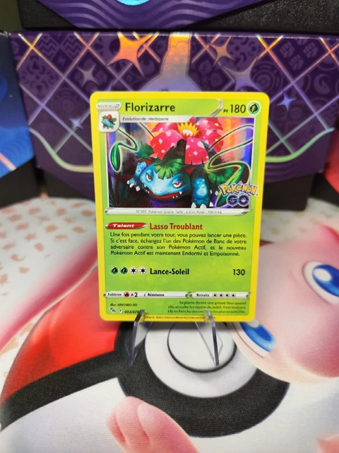 My-booster Florizarre 3/78 Holo – 10 Cartes Pokémon Françaises GO, Sans Doublon Ni énergie