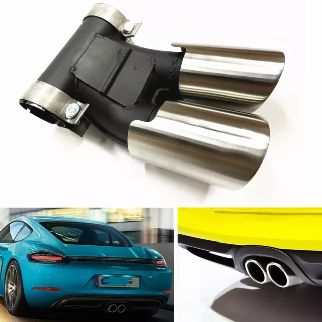 Rear Exhaust Pipe Muffler Tip For 2008-2015 2014 Porsche Boxster Cayman 987 C012