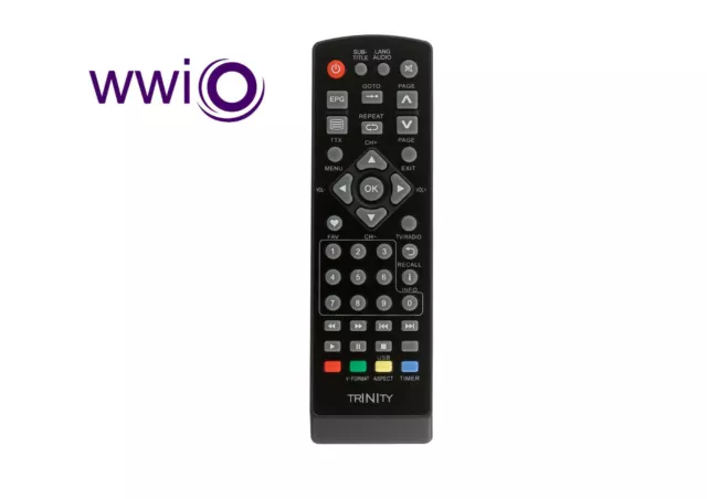 WWIO Fernbedienung für WWIO TRINITY MINI DVB -T2/C Receiver