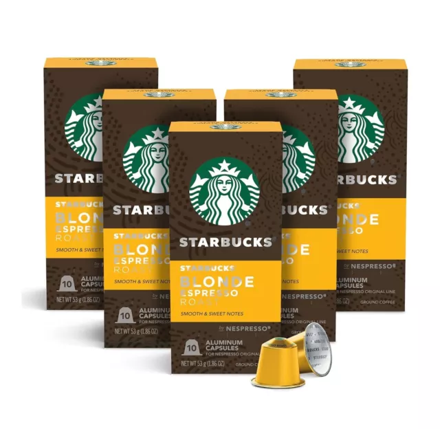 Starbucks by Nespresso Blonde Roast Espresso (50-count single serve capsules, co