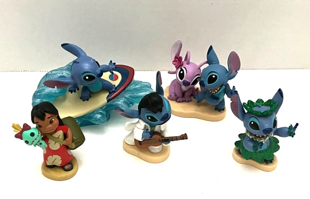 DISNEY ANIMATORS COLLECTION Lilo, Angel & Stitch Elvis Hula Figure ...