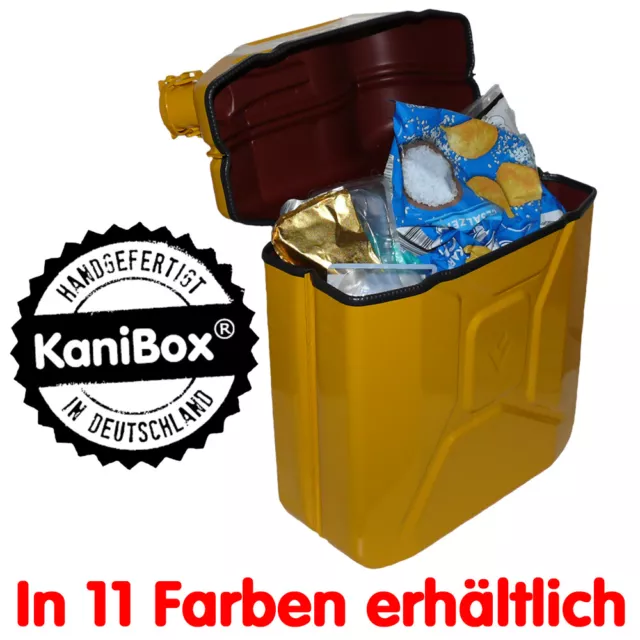RETRO VINTAGE ABFALLEIMER gelbe Mülltonne Mülleimer Kanister für Müll  KaniBox D EUR 118,50 - PicClick DE