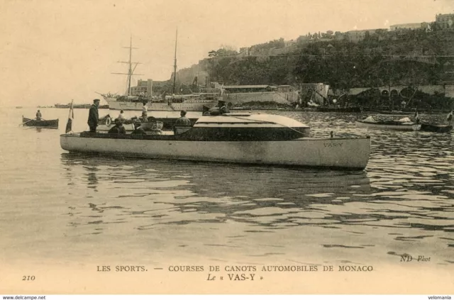 S8142 cpa Monaco - Courses de Canots automobiles Le " Vas-Y "