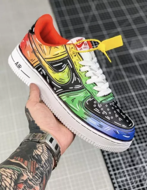 NIKE AIR FORCE 1 custom EUR 101 00 PicClick FR