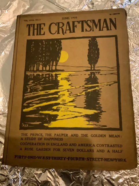 GUSTAV STICKLEY The Craftsman Magazine June 1910 Vintage Architecture