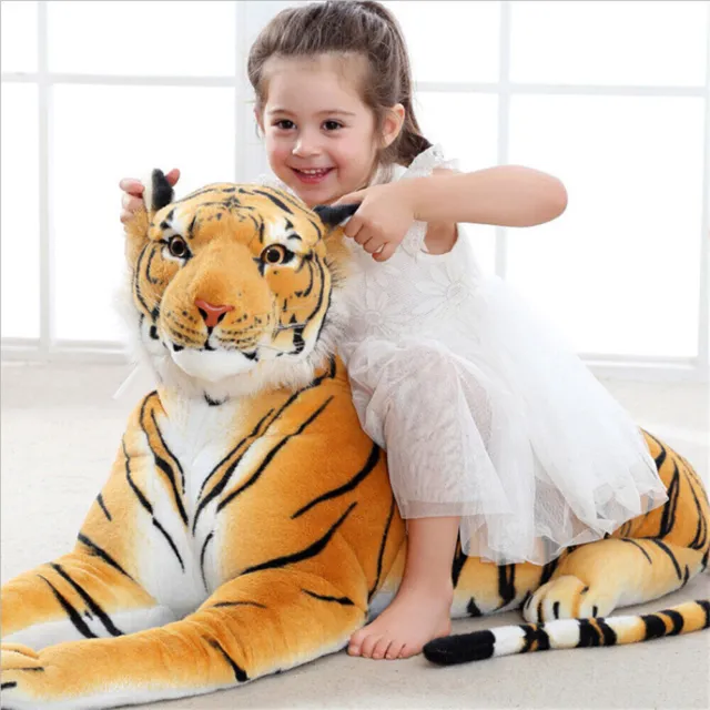 Large Giant Tiger Teddy Leopard Wild Animal Soft Doll Plush Stuffed Toys Gifts