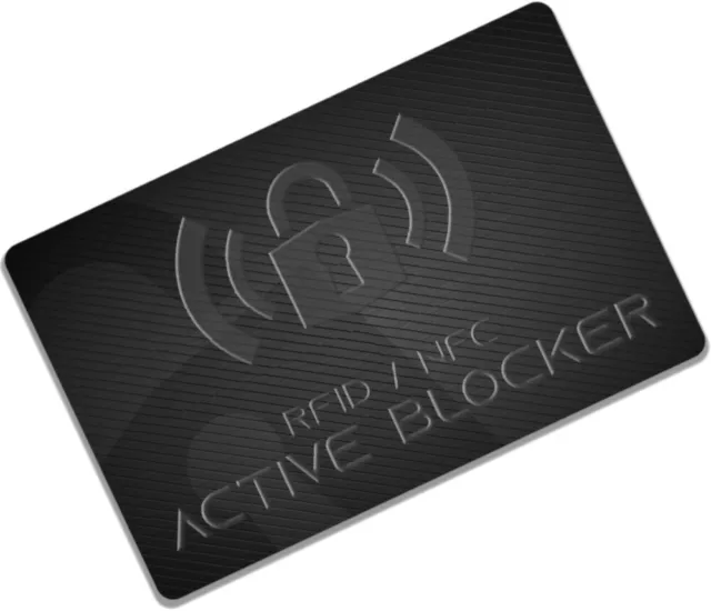 iQ-Life RFID Blocker Karte, NFC Schutz Karte, Kreditkarten EC Schutz  Shield