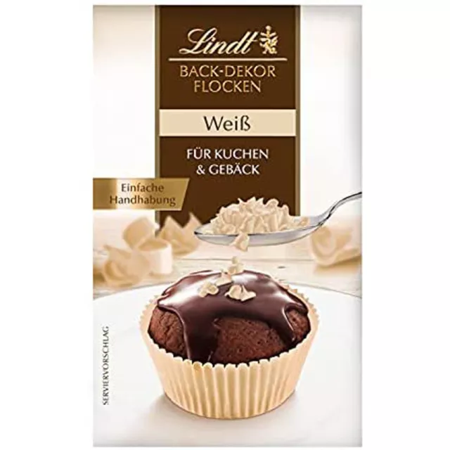 Lindt Indietro Decorazione Fiocchi Bianco Cioccolato per Dolci E Dessert