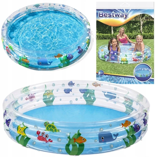 PLANSCHBECKEN SCHWIMMBAD KINDERPOOL 3Ringpool 152cmx30cm aufblasbar