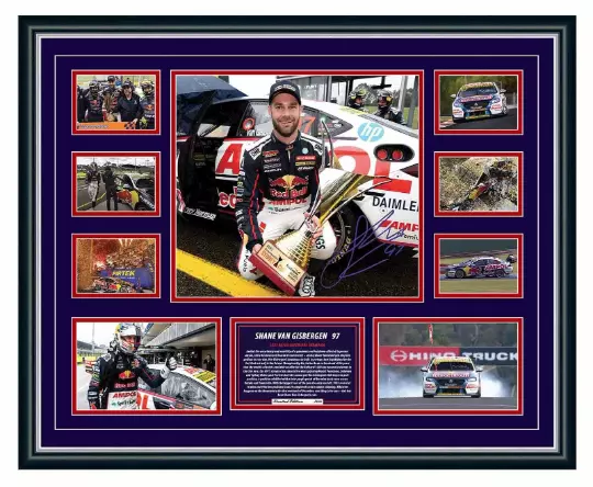 Shane Van Gisbergen 2021 Super Cars Champion Holden V8 Signed L E Memarabilia