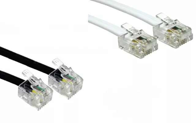 RJ11 ADSL Router Cable Telephone Lead For BT/SKY/PlusNet Broadband Phone Lot