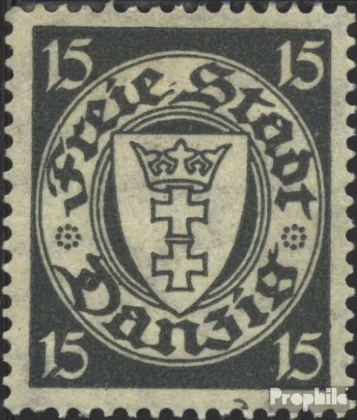 Gdansk 195x A proofed used 1924 State Emblem