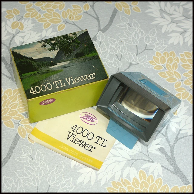 BOOTS 4000TL TABLE Top Illuminated 35mm Slide viewer magnifier £11.95