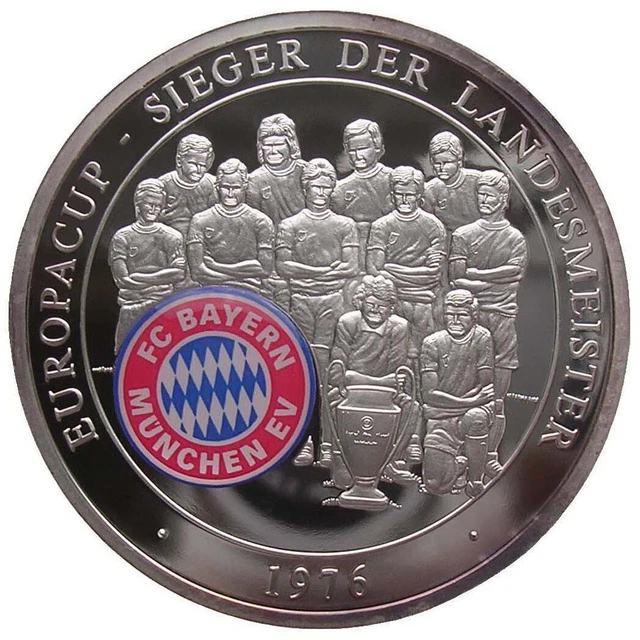 Médaille FC Bayern München – Champion D'Allemagne 1989 – 30g / 40mm + Certificat