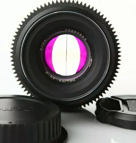 Anamorphic flare & Bokeh Lens 58 mm / F2 Helios 44-2 Mod CANON EF Cine Portrait