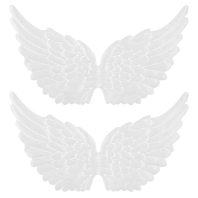 Dekorative Flügel Ornamente 12er Set Stoff kleine Flügel