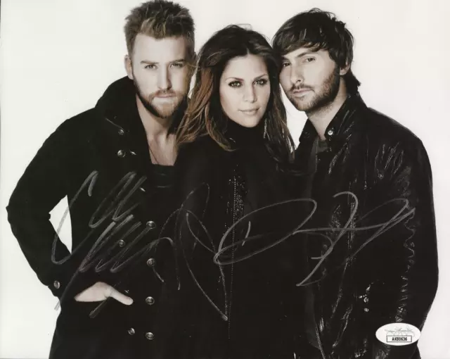 Lady Antebellum REAL hand SIGNED Photo JSA COA Autographed all 3