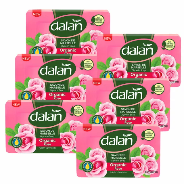 Dalan Glycerin Seife mit Bio Rose 150g (6er Pack)