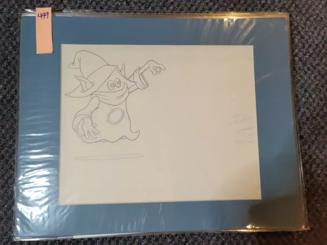 VTG HE-MAN Masters of the Universe ORKO Original Cartoon Art Sketch 499 COA MOTU