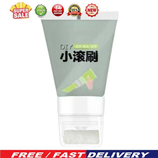 Cepillo enrollable pintura látex crema de reparación de pared inodora para uso doméstico (verde)