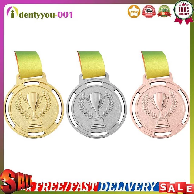 6.5cm Torch Medal Souvenir Zinc Alloy Sport Award Sports Competition Medal Prize
