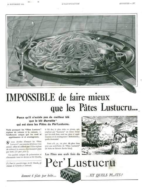 LUSTUCRU PÂTES Ruod-Poster/Reproduction HQ 40x60cm