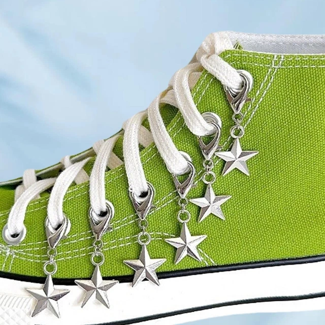 Ciondoli Per Scarpe Con Catena E Moschettone - Decorazioni A Stella E Cuore, Per Donne E Ragazze, Accessori Moda - Foto 7